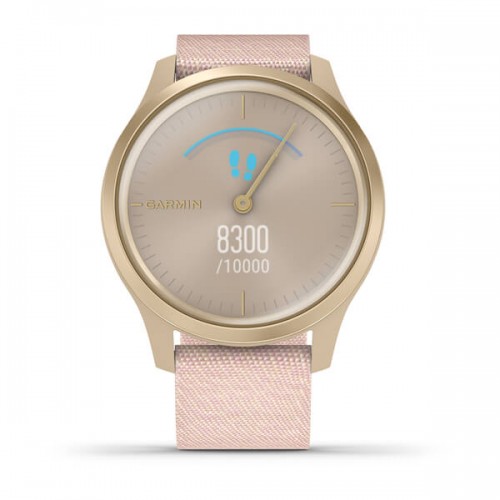 Garmin vivomove Style Light Gold Blush Pink Nylon 